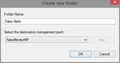 New Folder in SCOM