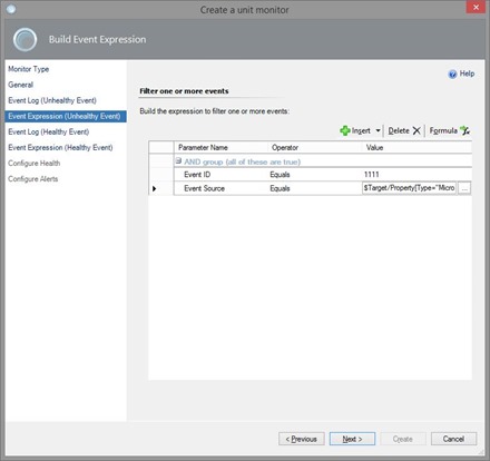 Event ID Unhealthy Events