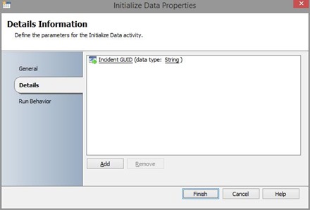 Runbook initialization