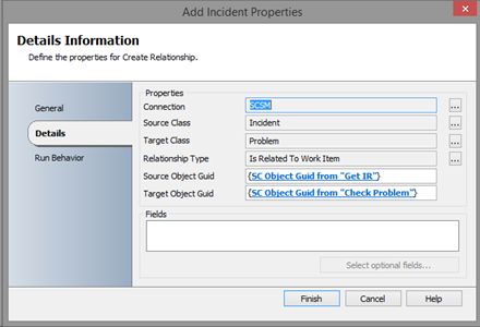 create relationship scsm incident and problem