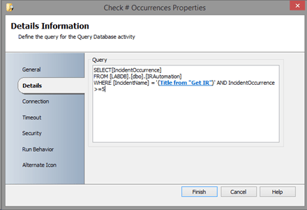 select from database